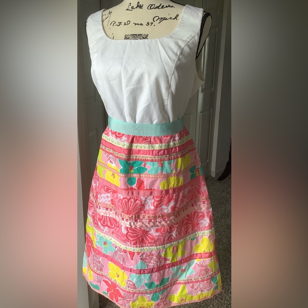 Lilly Pulitzer White and Multicolor Dress